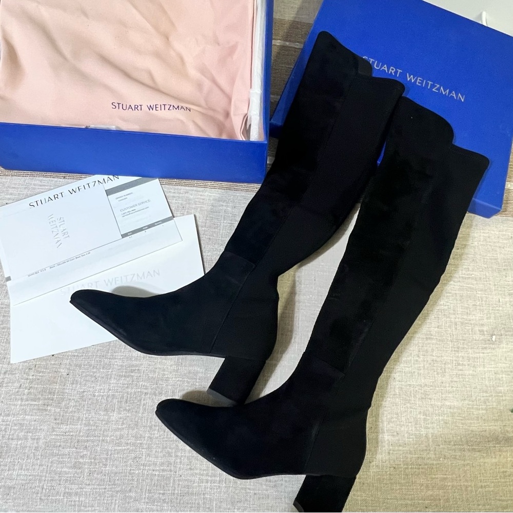 New Stuart Weitzman Gillian 60 Black Women's Boots
